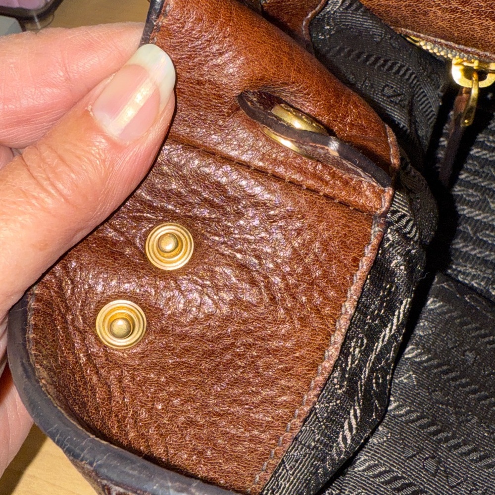So Beautiful And Stylish!!Prada Brown Leather Satchel with Gold Hardware - Picture 14 of 14